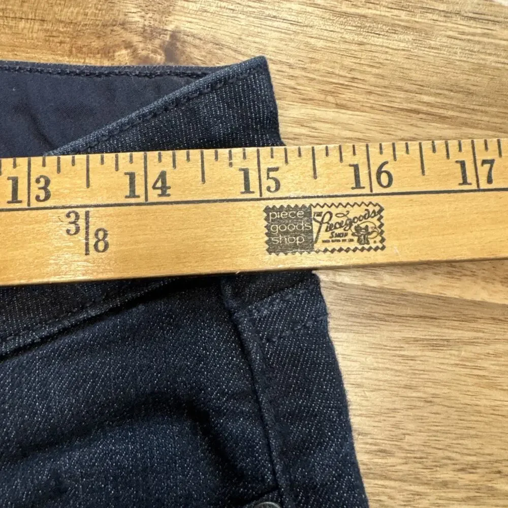 PAIGE Skyline‎ Straight Jeans Dark Indigo Blue Stretch Denim Womens 28